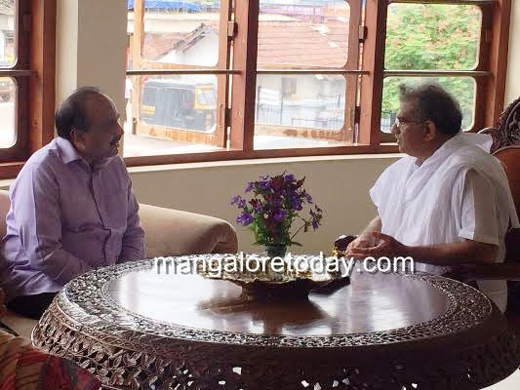 Former BJP minister Janardhan Reddy visit to Dharmasthala